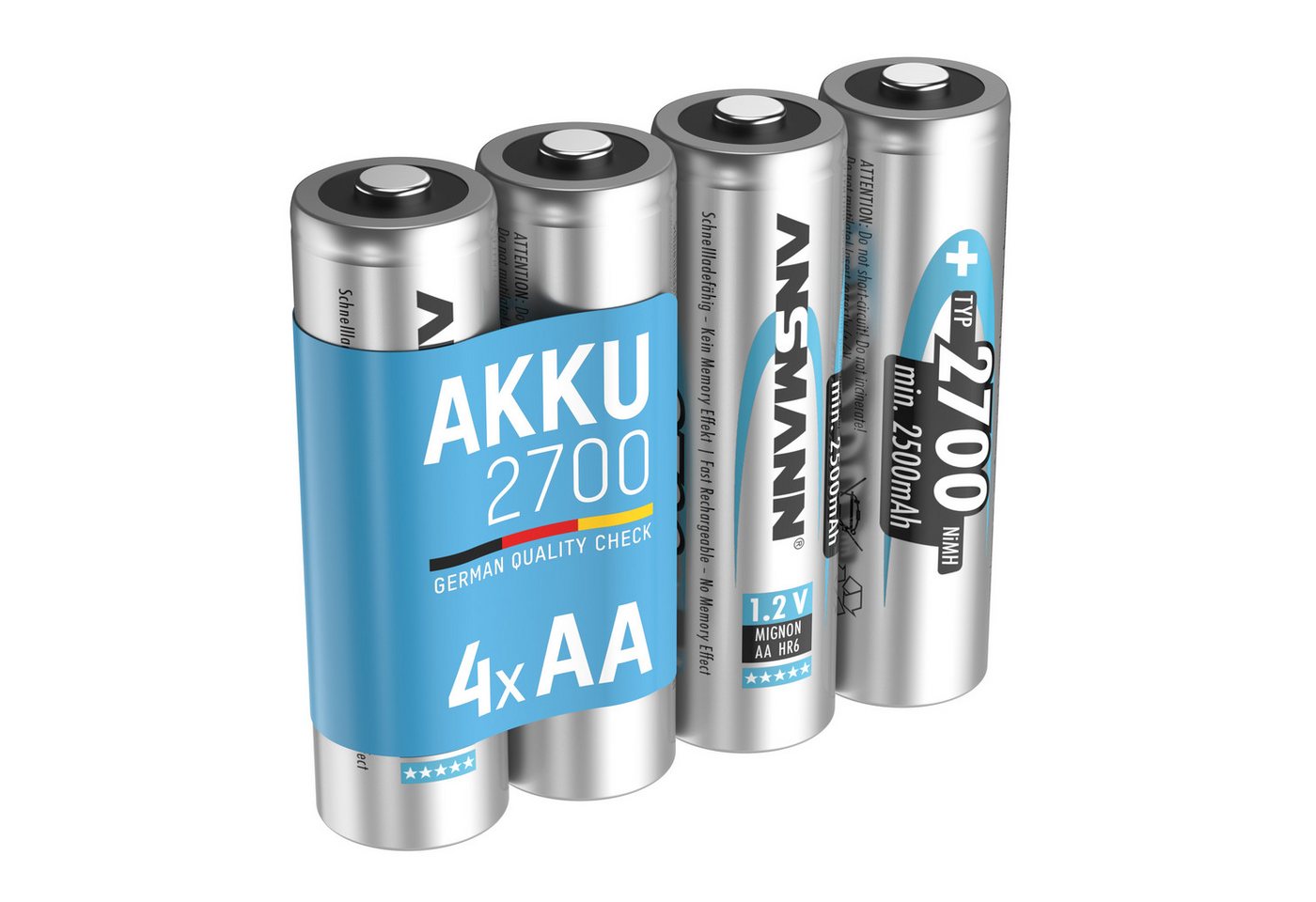 ANSMANN AG Mignon AA Akku 2700 mAh Hohe Kapazität Akku von ANSMANN AG