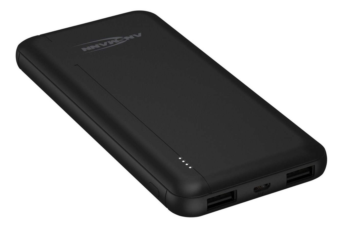 ANSMANN AG Powerbank 10000mAh - Power Bank 2 USB Ports & LED Statusanzeige Powerbank 10000 mAh (3.7 V) von ANSMANN AG