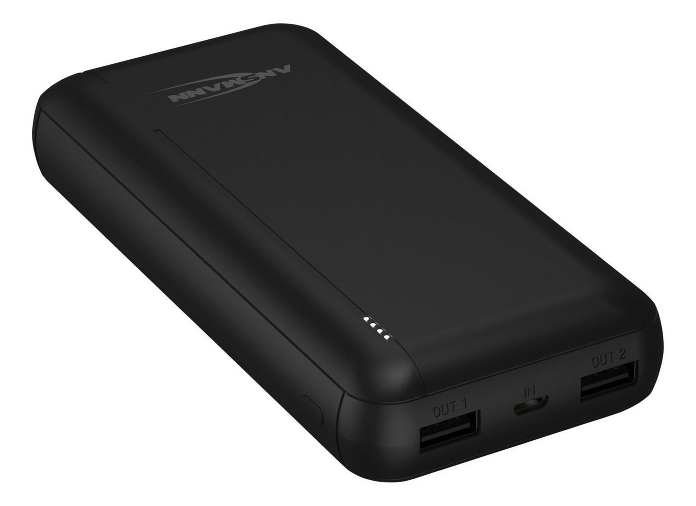 ANSMANN AG Powerbank 20000mAh - Power Bank 2 USB Ports & LED Statusanzeige Powerbank 20000 mAh (3.7 V) von ANSMANN AG