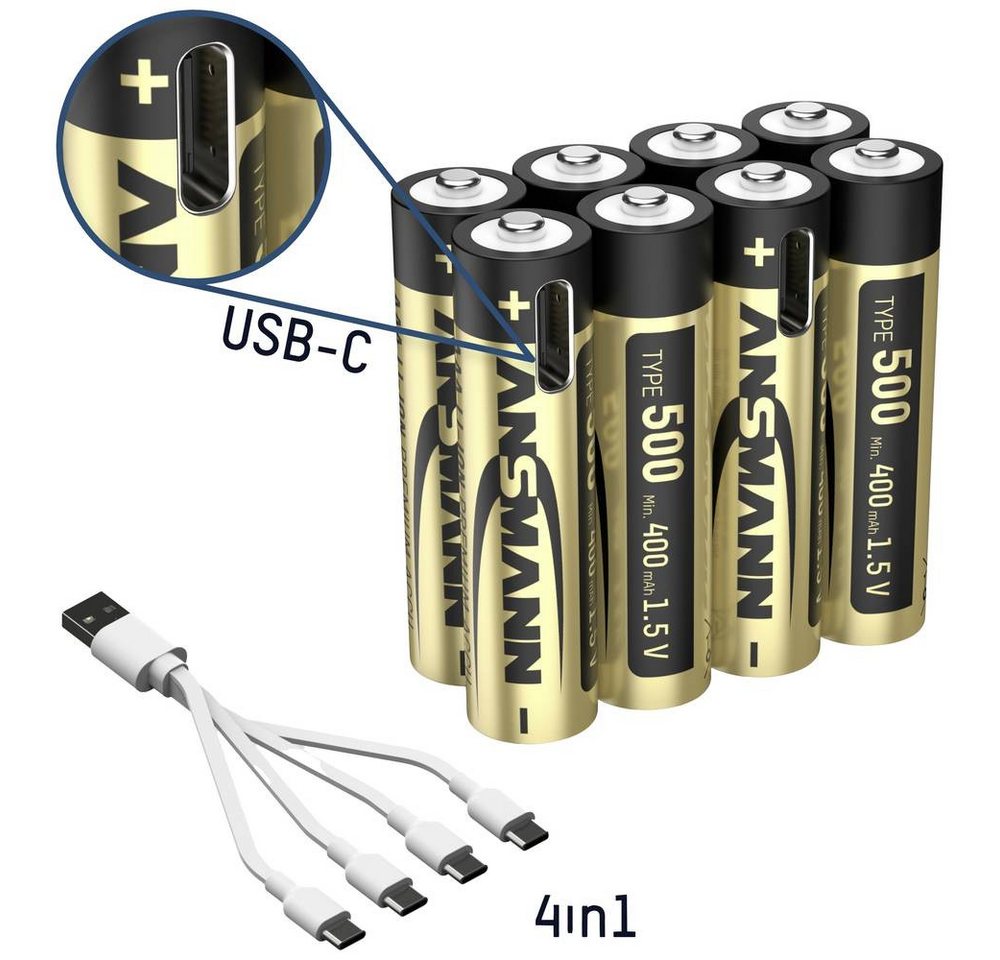 ANSMANN AG Premium Li-Ion Akkus 1.5V Micro AAA Typ 500 min. Akku ANSMANN AG Premium Li-Ion Akkus 1.5V Micro AAA Typ 500 min. Akku von ANSMANN AG