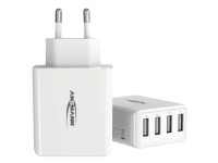 ANSMANN Home Charger HC430 - Stromversorgungsadapter - 30 Watt - 6 A - 4 Ausgangsanschlüsse (USB) - weiß von ANSMANN-ENERGY