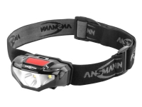 Ansmann HD70B, Stirnband-Taschenlampe, Schwarz, Acrylnitril-Butadien-Styrol (ABS), Kunststoff, IP44, LED, 1 Lampen von ANSMANN-ENERGY