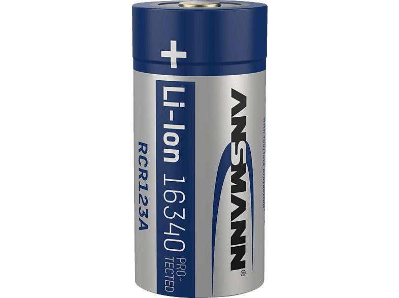 ANSMANN 1300-0017 LI-ION-3.6V-850MAH-16340-BL Lithium Batterie Akku, Li-Ion, 850 mAh 1 Stück von ANSMANN