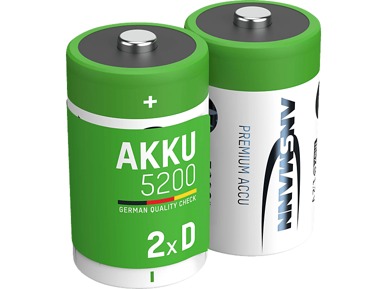ANSMANN 2er Set NiMH Akku, Nickel-Metallhydrid, 1.2 Volt, 5000 mAh ANSMANN 2er Set NiMH Akku, Nickel-Metallhydrid, 1.2 Volt, 5000 mAh von ANSMANN