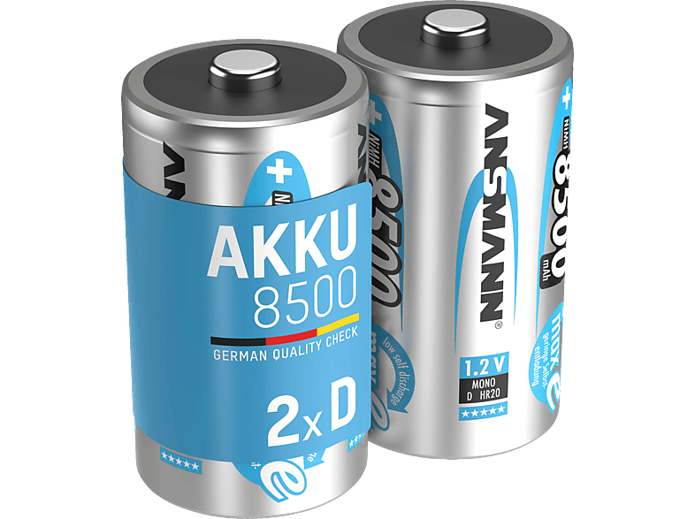 ANSMANN 5035362 D Wiederaufladbare Batterie, Ni-MH, 1.2 Volt 2 Stück von ANSMANN