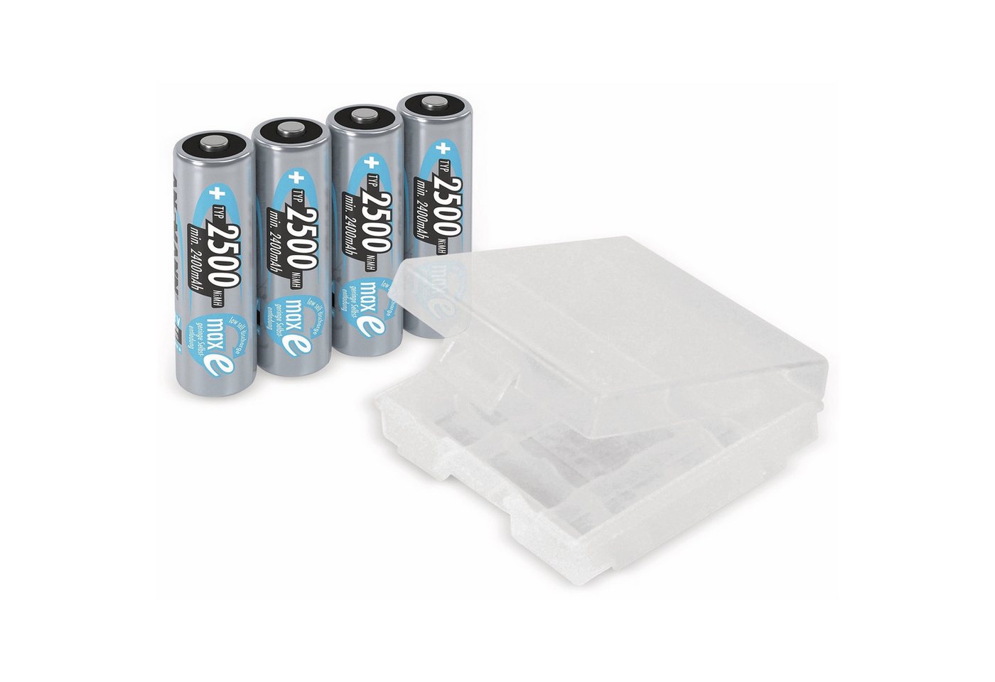 ANSMANN AG ANSMANN NiMH-Mignon-Akku, maxE, 2500 mAh, 4 Stück Akku ANSMANN AG ANSMANN NiMH-Mignon-Akku, maxE, 2500 mAh, 4 Stück Akku von ANSMANN AG