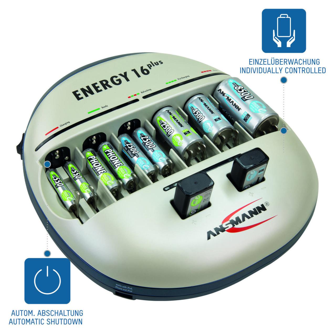 ANSMANN Akku-Ladegerät Energy 16 Plus ANSMANN Akku-Ladegerät Energy 16 Plus von ANSMANN
