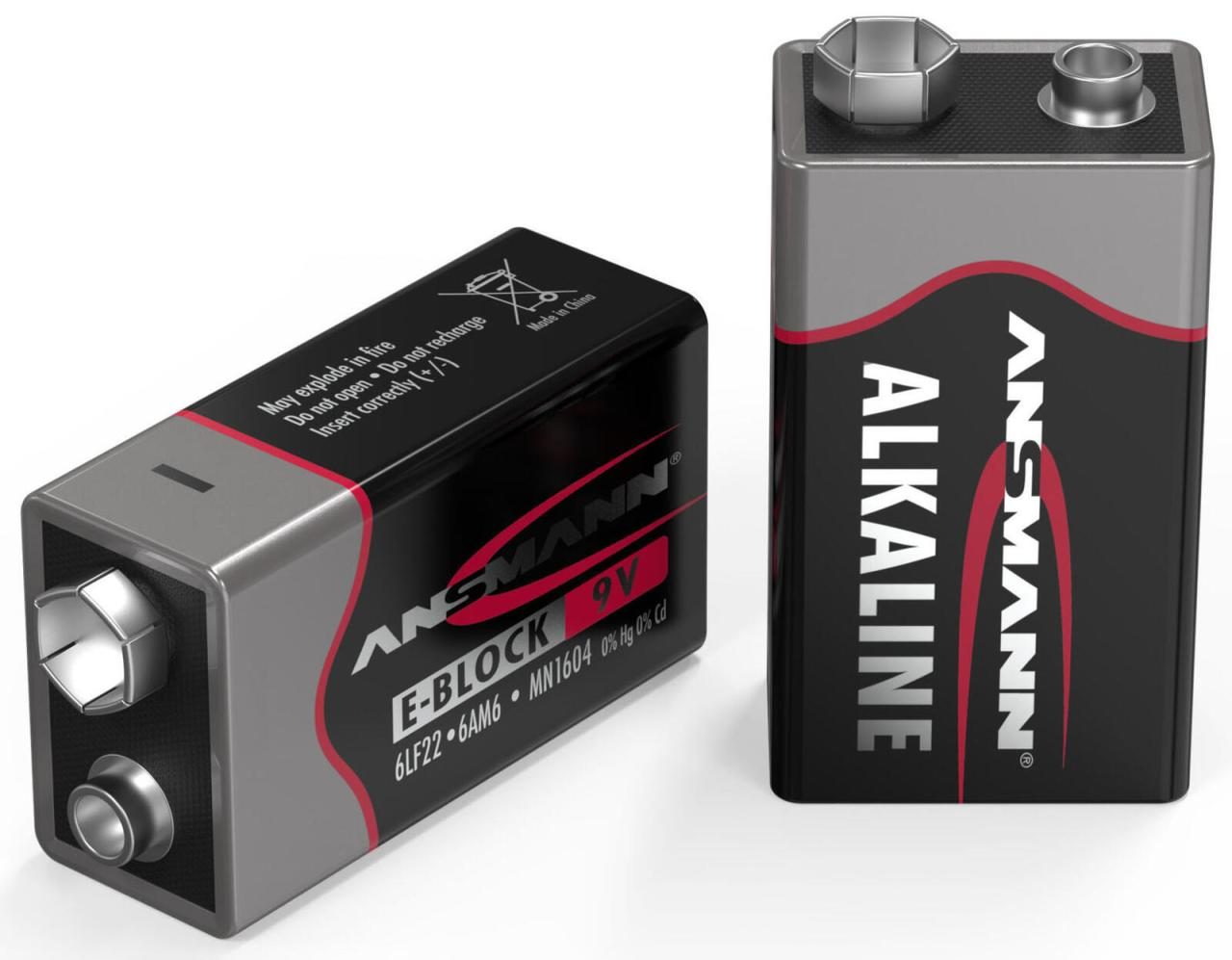 ANSMANN Batterien Red Alkaline E-Block 9 V von ANSMANN
