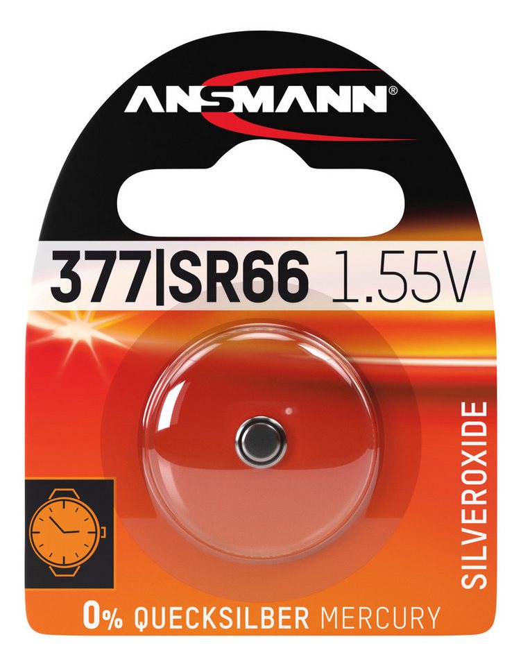 ANSMANN AG Silberoxid Knopfzelle SR66 / SR626 / 377 Knopfzelle ANSMANN AG Silberoxid Knopfzelle SR66 / SR626 / 377 Knopfzelle von ANSMANN AG