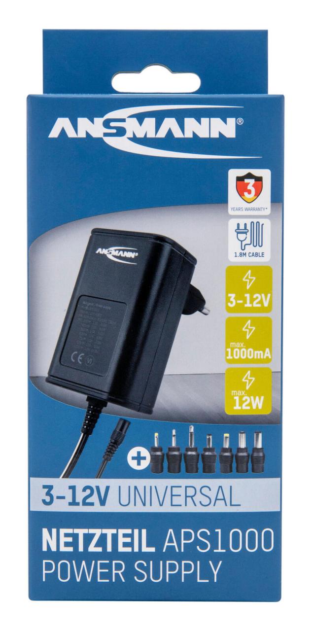 ANSMANN Netzteil APS 1000 Universell ANSMANN Netzteil APS 1000 Universell von ANSMANN