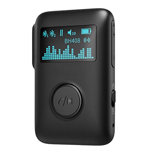 ANSTA Bluetooth-Empfänger, Drahtloser Empfänger, Dual Noise Reduction DSP, 3D Surround Sound, schwarz von ANSTA