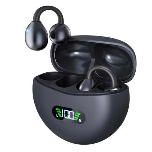 ANSTEN AI Übersetzer Kopfhörer, Leichtes Clip On Kopfhörer, Echtzeit Translation Kabellose Earbuds, Bluetooth ÜBersetzungskopfhörer 134 SprachüBersetzer Mit Echtzeit ÜBersetzung von ANSTEN