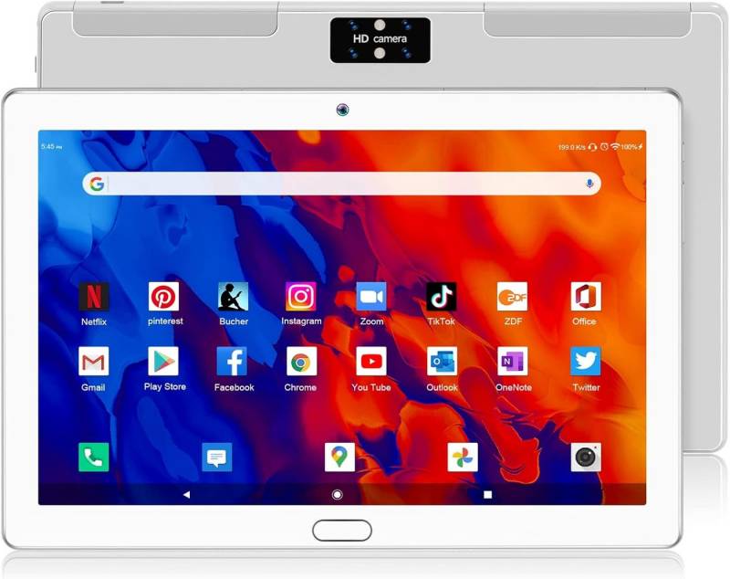 ANTEMPER 10,1 Zoll Tablet mit Android 13, 4G LTE, Dual-SIM, GPS & 6000mAh Tablet (10,1", 64 GB, Android 13, 4G LTE) von ANTEMPER