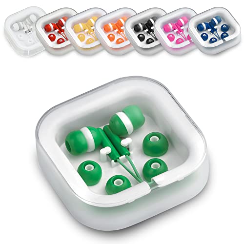 Antevia In-Ear-Kopfhörer, kabelgebunden, mit Aufbewahrungsbox und 3 Ohrstöpseln, mehr als 10 Modelle, geräuscharm, Farbe: Grün (Cort Green) von ANTEVIA Matériaux