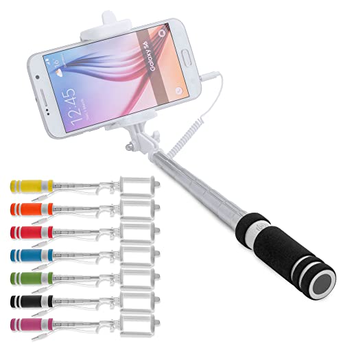 Antevia Universal-Selfie-Stick, ultra-kompaktes Design mit Klinkenstecker, mehr als 10 Modelle, Farbe: Schwarz (Paicom Schwarz) von ANTEVIA Matériaux