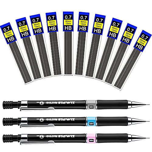 ANTHYTA 3 Stück Druckbleistift mit 10 Box Bleimine Bleistifte Minenbleistift 0,7 HB Druckminenbleistift Automatik Minenstift Set Fallbleistift Pencil Nachfüllungen für Kunstskizzen Schreiben ANTHYTA 3 Stück Druckbleistift mit 10 Box Bleimine Bleistifte Minenbleistift 0,7 HB Druckminenbleistift Automatik Minenstift Set Fallbleistift Pencil Nachfüllungen für Kunstskizzen Schreiben von ANTHYTA