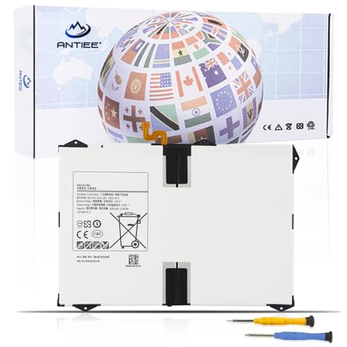 ANTIEE 6000mAh EB-BT825ABE EB-BT825ABA Tablet Akku für Samsung Galaxy Tab S3 9.7-inch 2017 LTE Wi-FI SM-T820 SM-T825 SM-T820N SM-T825C SM-T825Y SM-T825N0 SM-T827V Tablet Battery with Tool von ANTIEE