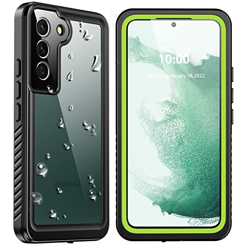 ANTSHARE Case for Samsung Galaxy S22, Waterproof, with Built-in Screen Protector, Shockproof, 360 Degree Protective Case, S22, Green von ANTSHARE