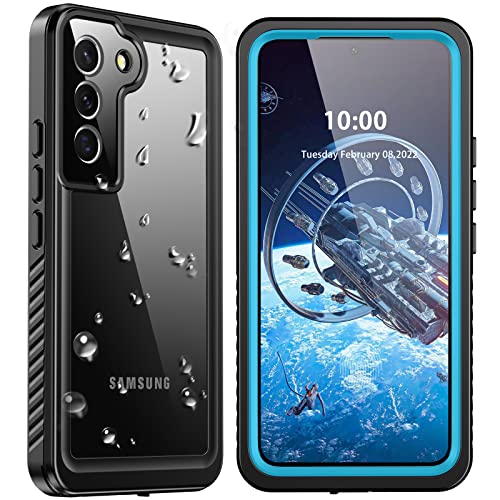 ANTSHARE Case for Samsung Galaxy S22, Waterproof, with Built-in Screen Protector, Shockproof, 360 Degree Protective Case S22, 6.1 Inch (Blue) von ANTSHARE