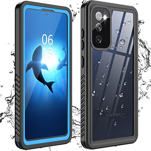 ANTSHARE Samsung Galaxy S20 FE Case, Waterproof Shockproof Galaxy S20 FE Case with Built-in Screen Protector, 360 Degrees Heavy Duty Cover for Samsung Galaxy S20 FE (Blue) von ANTSHARE