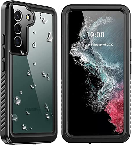 ANTSHARE Waterproof Case for Samsung Galaxy S22, with Built-in Screen Protector, Shockproof 360 Degree Protective Case S22, 6.1 Inch (Black) von ANTSHARE