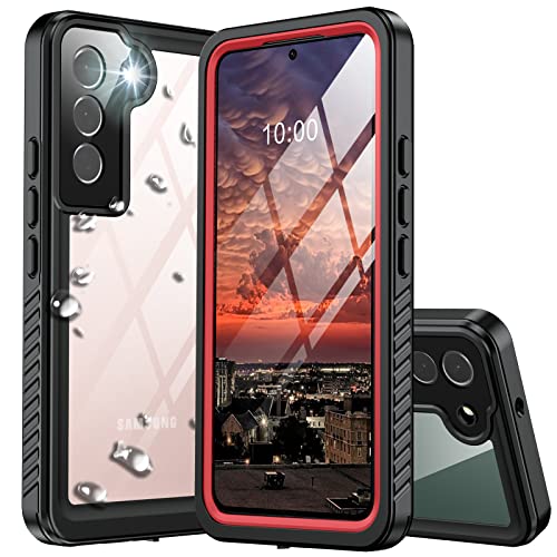 ANTSHARE Waterproof Case for Samsung Galaxy S22, with Built-in Screen Protector, Shockproof 360 Degree Protective Case S22 Red ANTSHARE Waterproof Case for Samsung Galaxy S22, with Built-in Screen Protector, Shockproof 360 Degree Protective Case S22 Red von ANTSHARE