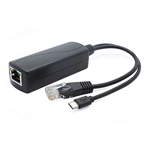 ANVISION 5V PoE Splitter, 48V auf 5V 2.4A Adapter mit Micro USB Stecker, IEEE 802.3af kompatibel, für IP Kamera, Tablets, Dropcam oder Raspberry Pi und mehr, AV-PS05-1 ANVISION 5V PoE Splitter, 48V auf 5V 2.4A Adapter mit Micro USB Stecker, IEEE 802.3af kompatibel, für IP Kamera, Tablets, Dropcam oder Raspberry Pi und mehr, AV-PS05-1 von ANVISION