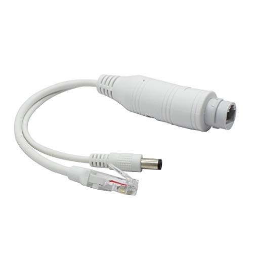 ANVISION Active 48V bis 12V wasserdichter PoE Splitter, IEEE 802.3af-konform, 10/100 Mbps für IP-Kamera-AP-Voip-Telefone und mehr, Weiß von ANVISION