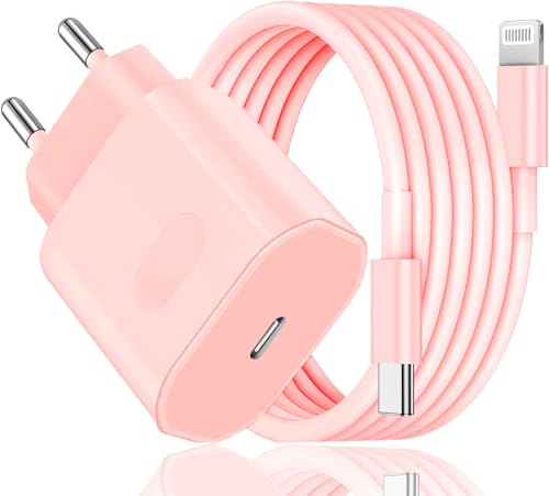 25W Schnellladegerät Ladekabel für iPhone 14 13 12 11 Pro Max Plus SE Mini Xr X XS, USB C Ladegerät 2M Schnellladekabel Stecker Netzteil Power Adapter von ANVSI