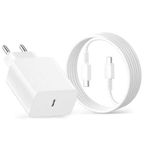 45W Schnellladegerät Ladekabel für Samsung Galaxy S25 S24 S23 S22 S21 S20 FE S10 S9 S8 A55 A54 A53 A52 A51 A50 A34 A33 A23 A13 A12,2M USB C Schnellladekabel mit Netzteil Ladegerät Adapter Fast Charger von ANVSI