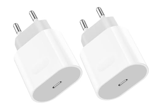 USB C Adapter 20W für iPhone 15 14 13 12 11 Pro Max Mini XS Xr X SE, 2-Pack USBC Netzteil Ladegerät Stecker Ladestecker Netzstecker von ANVSI