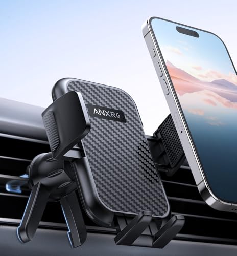 ANXRE Handyhalterung Auto LüFtung【2024 MilitäR-Klasse Hakenclip & StüTzfüßE】360° Drehbar Handy Halterung Auto Kfz Handyhalterung,Handyhalter Auto LüFtung füR iPhone 15/14/13 Pro Max Android Smartphone von ANXRE