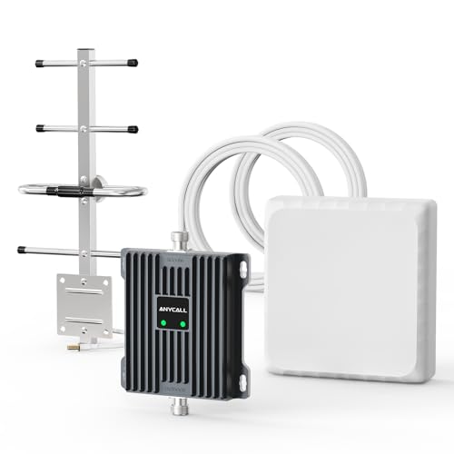 ANYCALL Empfangsverstärker Handy auf Band 20/8, Mobilfunk Signalverstärker für alle Netzanbieter in Deutschland, E-plus/O2/T-Mobile/Vodafone, Kompatibel 4G 3G 2G GSM LTE, 70dB Maximale Verstärkung ANYCALL Empfangsverstärker Handy auf Band 20/8, Mobilfunk Signalverstärker für alle Netzanbieter in Deutschland, E-plus/O2/T-Mobile/Vodafone, Kompatibel 4G 3G 2G GSM LTE, 70dB Maximale Verstärkung von ANYCALL