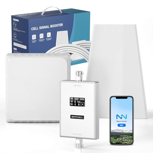 ANYCALL Mobilfunk Verstärker für Band 3 und 7, Handy Signalverstärker für Haus und Büro, 4G LTE 3G GSM Repeater mit Hoher Verstärkung für Alle Deutschen Netzbetreiber O2 E-Plus T-Mobile Vodafone von ANYCALL