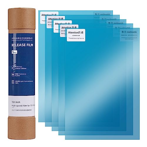 ANYCUBIC 10 Inch 5 PCS FEP Film Zubehör für 3D Drucker Ersatzteile, FEP Film für Photon Mono M5s 3D Drucker Harz LCD von ANYCUBIC