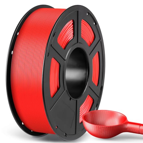 ANYCUBIC ASA Filament 1.75mm, 3D Drucker Filament geeignet für den Druck von Outdoor Funktionsteilen, Wetter- und Hitzebeständig 1KG Rot von ANYCUBIC