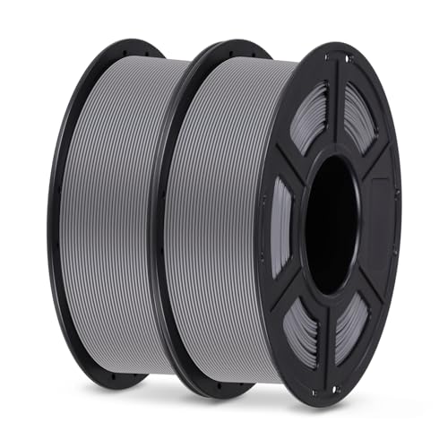 ANYCUBIC Filament 1.75 PLA, 2KG 3D Drucker Filament PLA Präzision 1,75 mm +/- 0,02 mm, Blasenfreies und Abbaubares Material für 3D Drucker von Anycubic Kobra, Mega, Ender und anderer Serien, Grau von ANYCUBIC