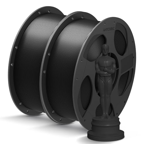 ANYCUBIC Hohe Geschwindigkeit PLA Filament 1.75mm, 2kg High Speed PLA 3D Drucker Filament HS PLA Schwarz von ANYCUBIC