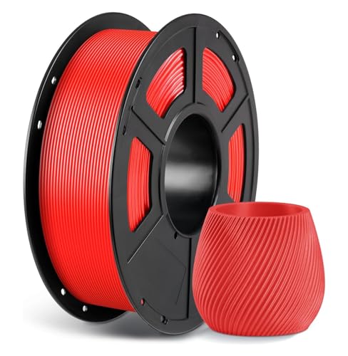 ANYCUBIC PETG Filament 1,75 mm, Maßgenauigkeit +/- 0,02 mm, 3D-Druck-Filament für 3D-Drucker, Vakuumverpackung, Ordentliche Spule, Rot 1KG von ANYCUBIC
