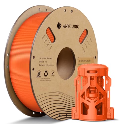ANYCUBIC PLA+ Filament 1.75mm, PLA Plus 3D Drucker Filament, Hohe Zähigkeit, RFID für Intelligentes Drucken, 1KG Orange ANYCUBIC PLA+ Filament 1.75mm, PLA Plus 3D Drucker Filament, Hohe Zähigkeit, RFID für Intelligentes Drucken, 1KG Orange von ANYCUBIC
