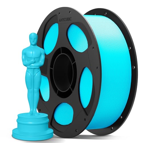 ANYCUBIC PLA Plus Filament 1.75mm Hellblau, PLA+ 3D Drucker Filament, RFID für Intelligentes Drucken, Filament-3D-Druckmaterialien 1kg von ANYCUBIC