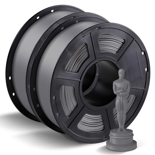 ANYCUBIC PLA+ Filament 1.75mm Grau, PLA Plus 3D Drucker Filament 2kg, Maßgenauigkeit +/-0,02mm, Hohe Zähigkeit und Präzision -3D-Druckmaterialien, Kompatibel mit Meisten FDM-Drucker von ANYCUBIC