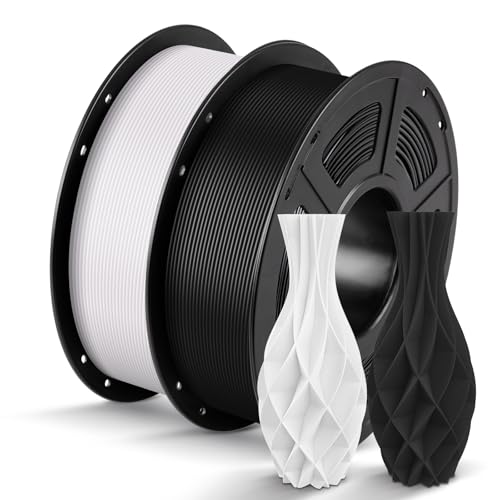 ANYCUBIC Refill PLA und Spool Kit 2KG, 1,75mm Filament 3D-Druckmaterialien mit Hoher Fließfähigkeit, Neatly Wound, RFID für Intelligentes Drucken, Schwarz Weiß ANYCUBIC Refill PLA und Spool Kit 2KG, 1,75mm Filament 3D-Druckmaterialien mit Hoher Fließfähigkeit, Neatly Wound, RFID für Intelligentes Drucken, Schwarz Weiß von ANYCUBIC
