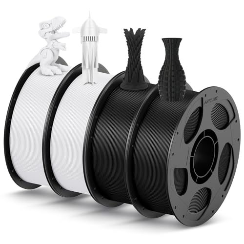 ANYCUBIC PLA Filament 1,75mm, Refill PLA und Spool Kit, 3D Drucker Filament PLA, Vakuumverpackung, RFID für Intelligentes Drucken, 4KG Schwarz Weiß ANYCUBIC PLA Filament 1,75mm, Refill PLA und Spool Kit, 3D Drucker Filament PLA, Vakuumverpackung, RFID für Intelligentes Drucken, 4KG Schwarz Weiß von ANYCUBIC