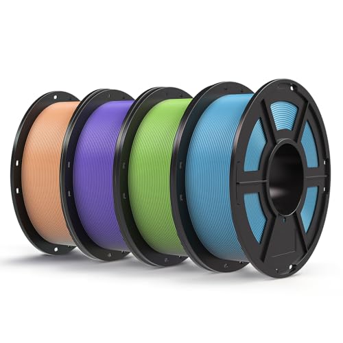 ANYCUBIC PLA Filament 1.75mm 4KG, 3D Drucker Filament, Filament-3D-Druckmaterialien RFID für Intelligentes Drucken, Pfirsichrosa&Interstellar Lila&Spring Leaf Grün&Tropical Turquoise ANYCUBIC PLA Filament 1.75mm 4KG, 3D Drucker Filament, Filament-3D-Druckmaterialien RFID für Intelligentes Drucken, Pfirsichrosa&Interstellar Lila&Spring Leaf Grün&Tropical Turquoise von ANYCUBIC