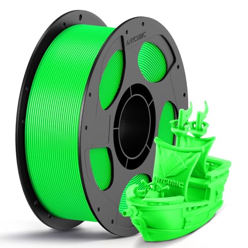 ANYCUBIC PLA Filament 1,75mm, Refill PLA und Spool Kit, 3D Drucker Filament PLA, Vakuumverpackung, RFID für Intelligentes Drucken, 1KG Grüner Blitz ANYCUBIC PLA Filament 1,75mm, Refill PLA und Spool Kit, 3D Drucker Filament PLA, Vakuumverpackung, RFID für Intelligentes Drucken, 1KG Grüner Blitz von ANYCUBIC