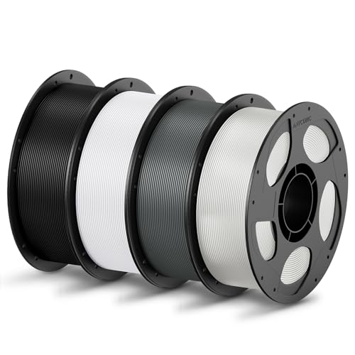 ANYCUBIC PLA Filament 1,75mm, Refill PLA und Spool Kit, 3D Drucker Filament PLA, Vakuumverpackung, RFID für Intelligentes Drucken, 4KG Schwarz Weiß Transparent Textur Grau ANYCUBIC PLA Filament 1,75mm, Refill PLA und Spool Kit, 3D Drucker Filament PLA, Vakuumverpackung, RFID für Intelligentes Drucken, 4KG Schwarz Weiß Transparent Textur Grau von ANYCUBIC
