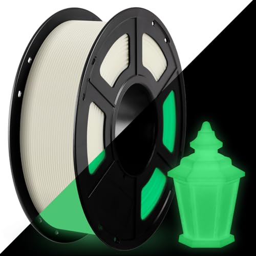 ANYCUBIC PLA Leuchtet Filament, im Dunkeln Leuchtendes Grünes Filament 1.75mm, Maßgenauigkeit +/- 0.02mm, 1kg Spule Filament PLA für 3D Drucker, Leuchtendes Grün von ANYCUBIC