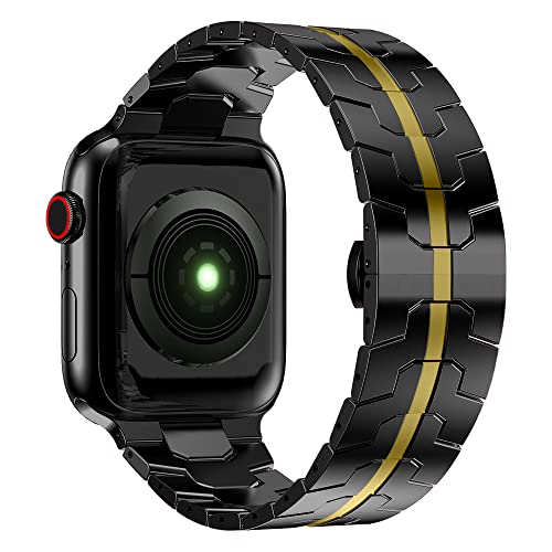 ANYE Kompatibel mit Apple Watch Armband 49mm 45mm 44mm 42mm, Edelstahl Ersatzarmband Apple Watch Ultra Series 8 Series 7 mit Metallschließe Armband für iWatch SE Series 6 Series 5 Series 4 44mm ANYE Kompatibel mit Apple Watch Armband 49mm 45mm 44mm 42mm, Edelstahl Ersatzarmband Apple Watch Ultra Series 8 Series 7 mit Metallschließe Armband für iWatch SE Series 6 Series 5 Series 4 44mm von ANYE OUTLET