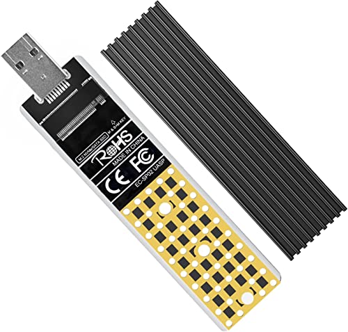 ANYOYO NVMe NGFF USB Adapter, 10 Gbit/s USB 3.2 Gen 2 M2 SSD Adapter, NVMe PCIe-Adapter für M Key/B+M Key SSD, M.2 NVMe SATA SSD Gehäuse für 2242 2260 2280, SSD Adapter mit USB A auf C Apater von ANYOYO